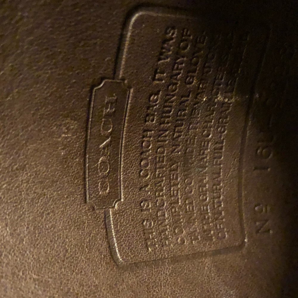 Vintage Brown Leather Authentic Coach Purse - Picture 7 of 7